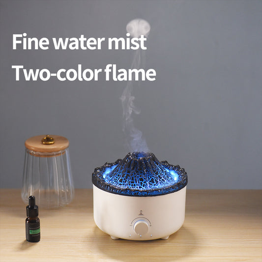 Volcano Flame Humidifier - Simulated Fire Aroma Diffuser