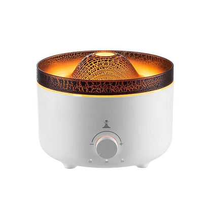 Volcano Flame Humidifier - Simulated Fire Aroma Diffuser