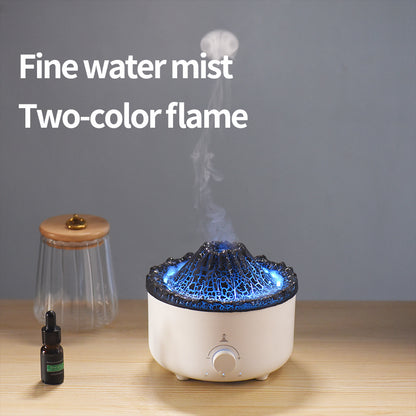 Volcano Flame Humidifier - Simulated Fire Aroma Diffuser