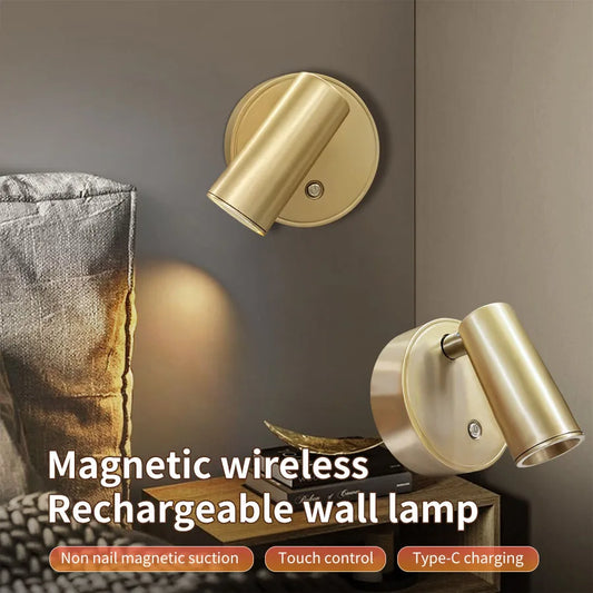 Magnetic LED Wall Lamp - USB Rechargeable & Dimmable