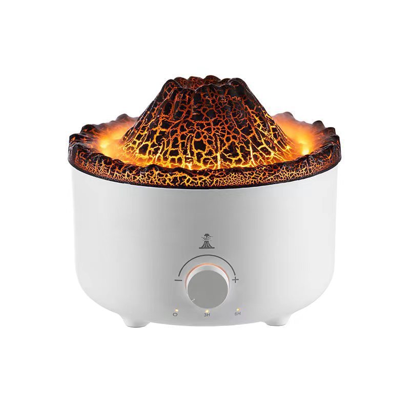 Volcano Flame Humidifier - Simulated Fire Aroma Diffuser