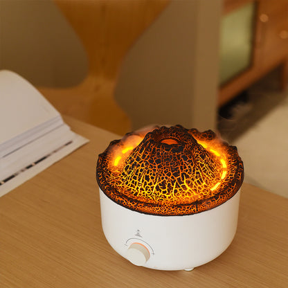Volcano Flame Humidifier - Simulated Fire Aroma Diffuser